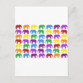 Rainbow Elephants Classy Designer Briefkaart (Voorkant)