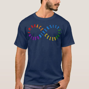 Rainbow Embrace Neurodiversity ASD ADHD Autisme Aw T-shirt