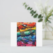 Rainbow Embroidery Floss | Draden | Naaien Briefkaart (Staand voorkant)
