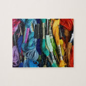 Rainbow Embroidery Floss | Draden | Naaien Legpuzzel (Horizontaal)