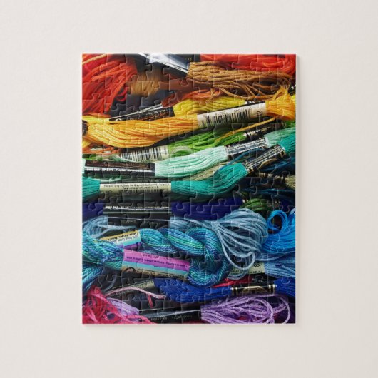 Rainbow Embroidery Floss | Draden | Naaien Legpuzzel (Verticaal)