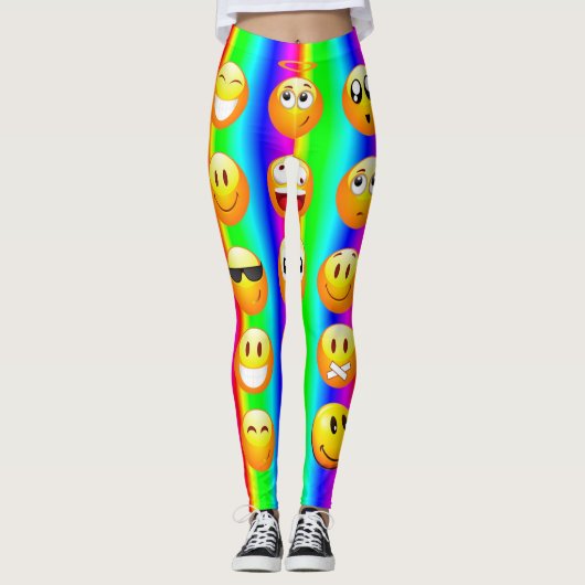 Rainbow Emoji-leggings Leggings (Voorkant)