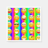 rainbow emoji napkins servetten (Voorkant)