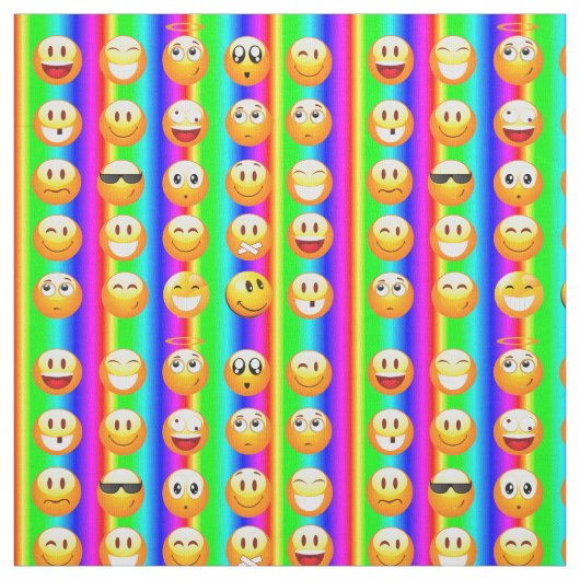 Rainbow Emoji-stof Stof (Swatch)