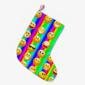 rainbow emoji xmas kerstmis kleine kerstsok (Voorkant (Hangend))