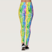 Rainbow Emoting Blob Cute Monsters in Pride Colors Leggings (Achterkant)