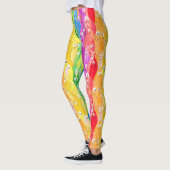 Rainbow Emoting Blob Cute Monsters in Pride Colors Leggings (Links)