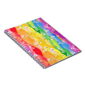 Rainbow Emoting Blob Cute Monsters in Pride Colors Notitieboek (Rechterzijde)