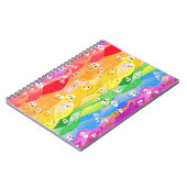Rainbow Emoting Blob Cute Monsters in Pride Colors Notitieboek (Linkerzijde)