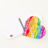 Rainbow Emoting Blob Cute Monsters in Pride Colors Notitieboek (Binnen)