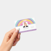Rainbow Employee Photo ID Name Logo Badge (Handheld)