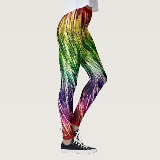 Rainbow EMU Feathered Leggings (Rechts)
