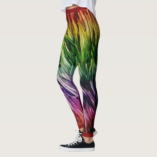Rainbow EMU Feathered Leggings (Links)