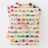 Rainbow- en Abstracte-vormenpatroon Inpakpapier Vel (In situ)