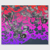 RAINBOW EN BUTTERFLIES ANTIEK LACE GIFT WRAPPING CADEAUPAPIER (Vlak)