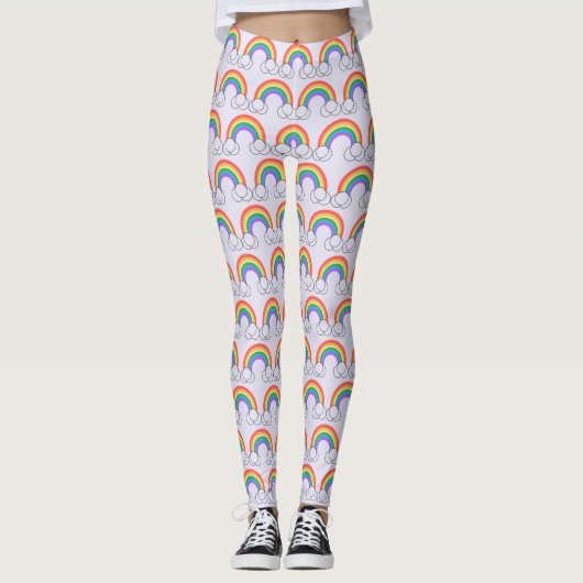 RAINBOW- EN CLOUD-Leggings Leggings (Voorkant)