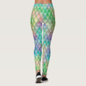 Rainbow en drakenschalen van pastel schonen leggings (Achterkant)