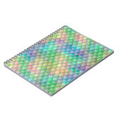 Rainbow en drakenschalen van pastel schonen notitieboek (Linkerzijde)