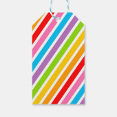 Rainbow en Faux Gold Glitter Gift Label Cadeaulabel (Achterkant)