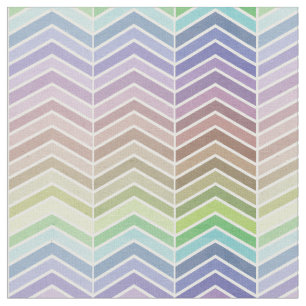 Rainbow en getextureerd Chevron Pattern Stof