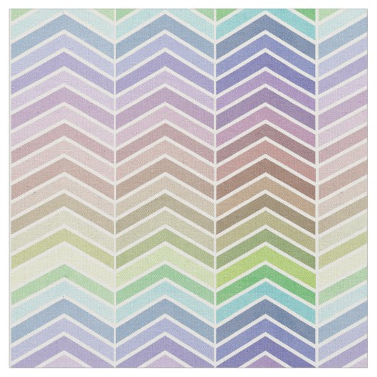 Rainbow en getextureerd Chevron Pattern Stof (Close Up)