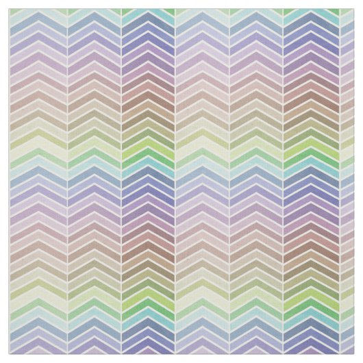 Rainbow en getextureerd Chevron Pattern Stof (Swatch)