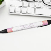 Rainbow en Gold Waterverf Agate Business Zwarte Inkt Pen