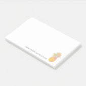 Rainbow en gouden anananasslestandaard Tall Draag  Post-it® Notes (Schuin)