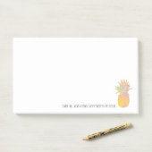 Rainbow en gouden anananasslestandaard Tall Draag  Post-it® Notes (Op bureau)