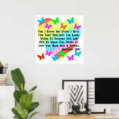 RAINBOW EN HOORZITTEN JEREMIAH 29:11 POSTER (Thuiskantoor)