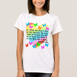 RAINBOW EN HOORZITTEN JEREMIAH 29:11 T-SHIRT