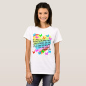 RAINBOW EN HOORZITTEN JEREMIAH 29:11 T-SHIRT (Voorkant volledig)