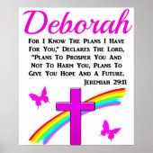  RAINBOW EN KROSS JEREMIAH 29:11 DOUANE POSTER (Voorkant)