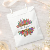 Rainbow en leopard print op maat bedankt bedankzakje (Geknipt)