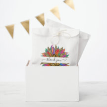 Rainbow en leopard print op maat bedankt