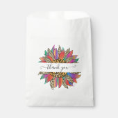 Rainbow en leopard print op maat bedankt bedankzakje (Voorkant)