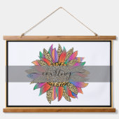 Rainbow en luipaard, gepersonaliseerde hangin hangend wandkleed (Voorkant)