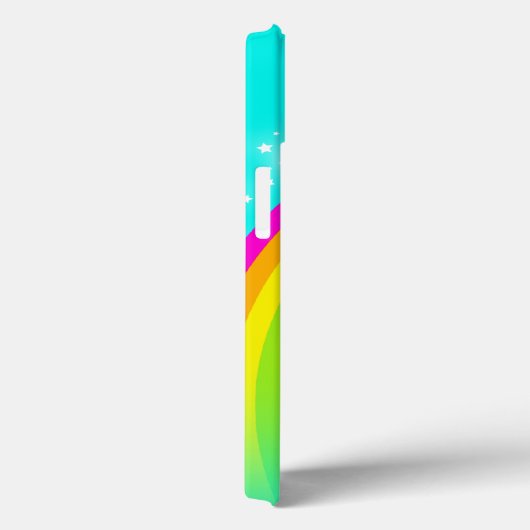 Rainbow en sterren aqua sky, douanenaam Case-Mate iPhone case (Achterkant / Rechts)