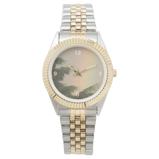 Rainbow en Trees Watch Horloge (Voorkant)