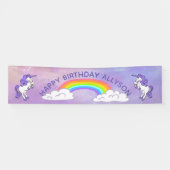 Rainbow en Unicorns Design Party-banner Spandoek (Horizontaal)