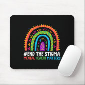 Rainbow End Het Stigma Geestelijke Gezondheidsprob Muismat (Met muis)