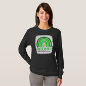 Rainbow End Stigma Green Light Up the Mental Healt T-shirt (Voorkant volledig)