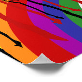 Rainbow equal rights Pride Fist Poster (Hoek)