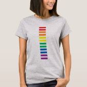 RAINBOW EQUALITY SIGN LGBTQI GAY LESBIAN PRIORITEI T-SHIRT (Voorkant)