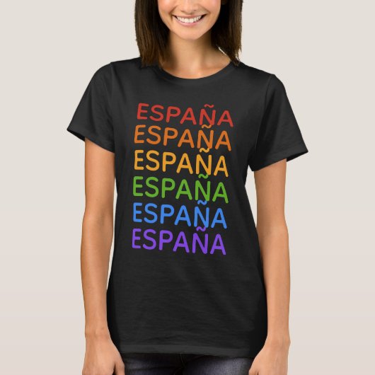 Rainbow España Spanje shirten en jassen T-shirt (Voorkant)