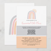 Rainbow Essential Oil Drops Class Kaart (Voorkant / Achterkant)