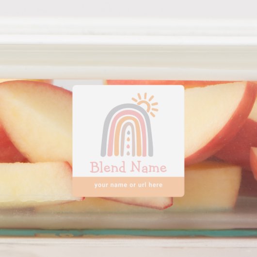 Rainbow Essential Oil Roller Flessenlabels Labels (Aangebracht)