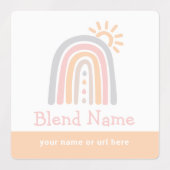 Rainbow Essential Oil Roller Flessenlabels Labels (Design 1)