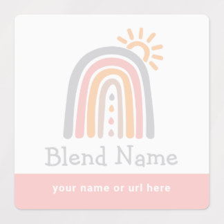 Rainbow Essential Oil Roller Flessenlabels Labels