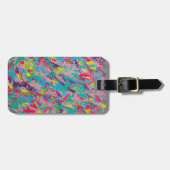 Rainbow esthetische Abstracte schilderij Bagagelabel (Voorkant horizontaal)